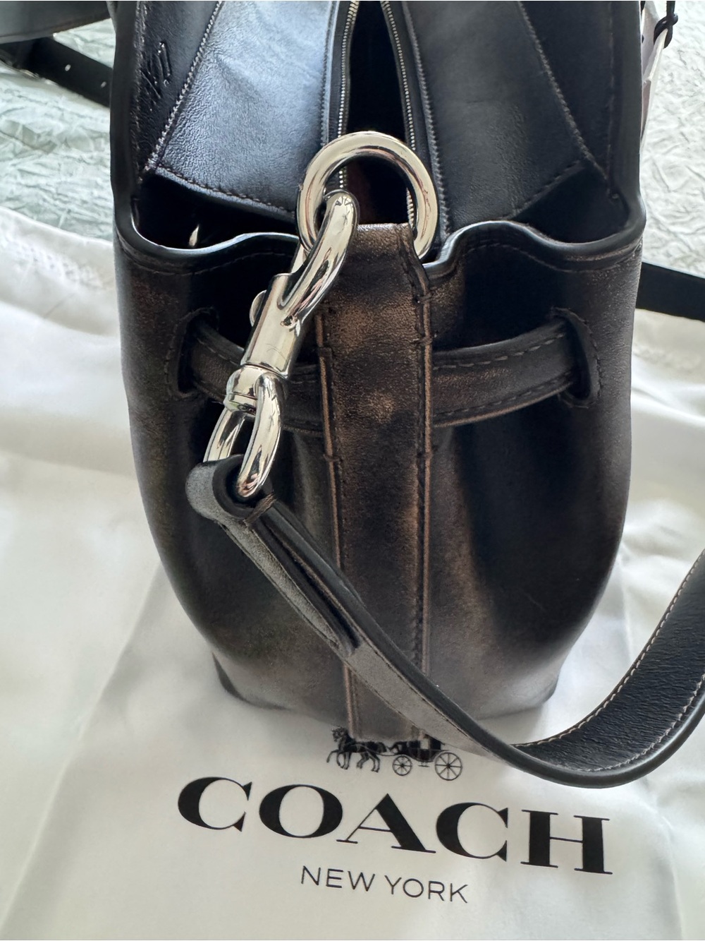 NWT Coach Loved Leather Empire 28 - Picture 9 of 14